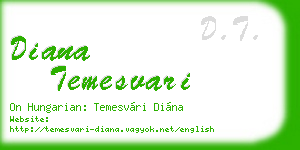 diana temesvari business card